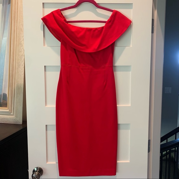 Aritzia Babaton Ruslan Dress Red - Labeled Size 2 - Picture 1 of 4